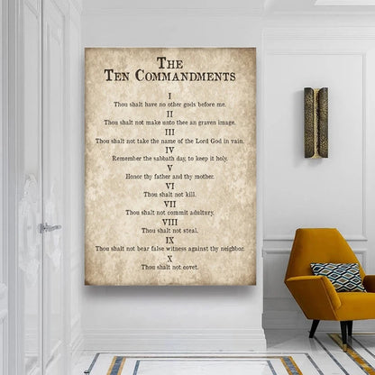 Ten Commandments Painting