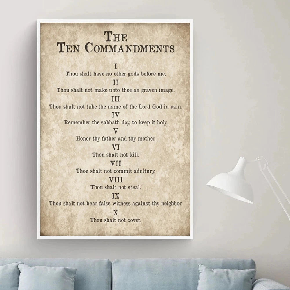Ten Commandments Painting